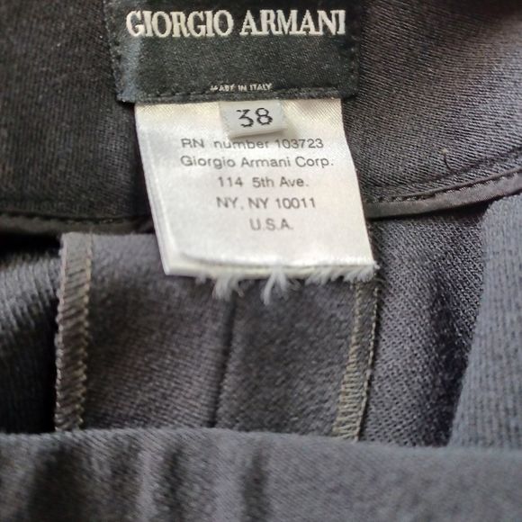 Giorgio Armani Charcoal Gray Boot Cut Trouser Pants IT 38 - Picture 9 of 9